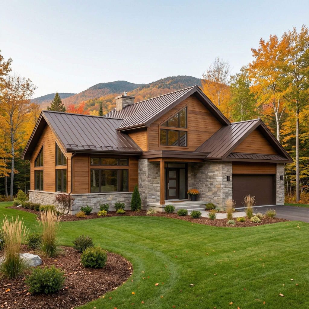 House for sale in Saint-Sauveur highlighting curb appeal.